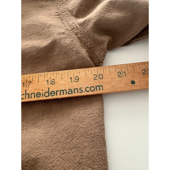 Sea Breeze California Top Women S Brown Cotton Gauze Boho Artsy Boxy Relaxed Pkt - Picture 10 of 15